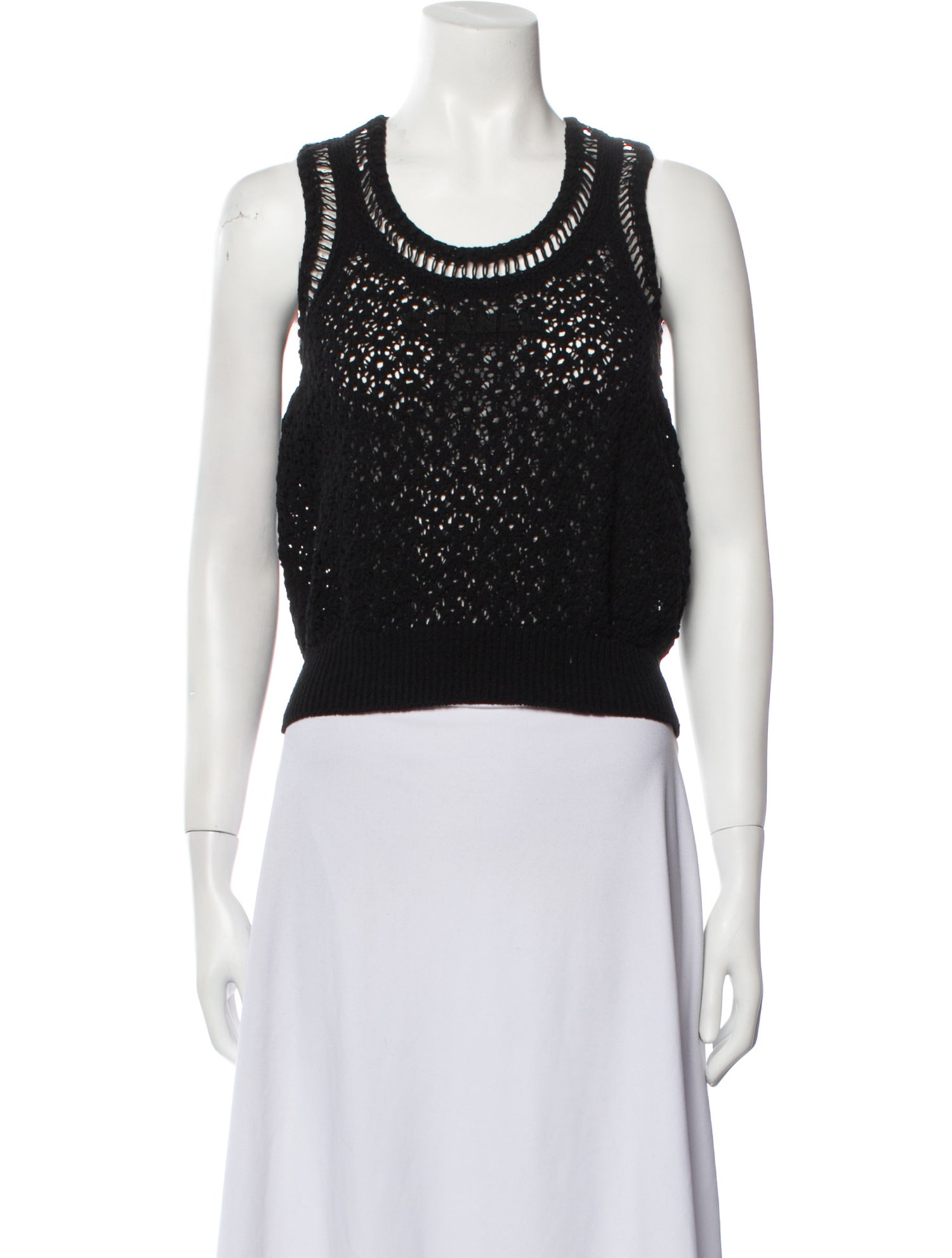 Chanel 2020 Scoop Neck Crop Top