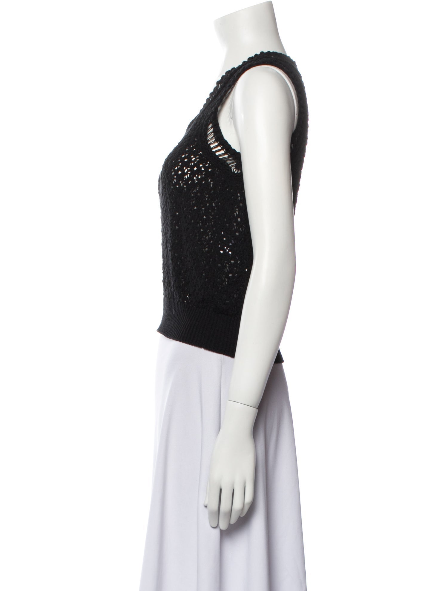 Chanel 2020 Scoop Neck Crop Top