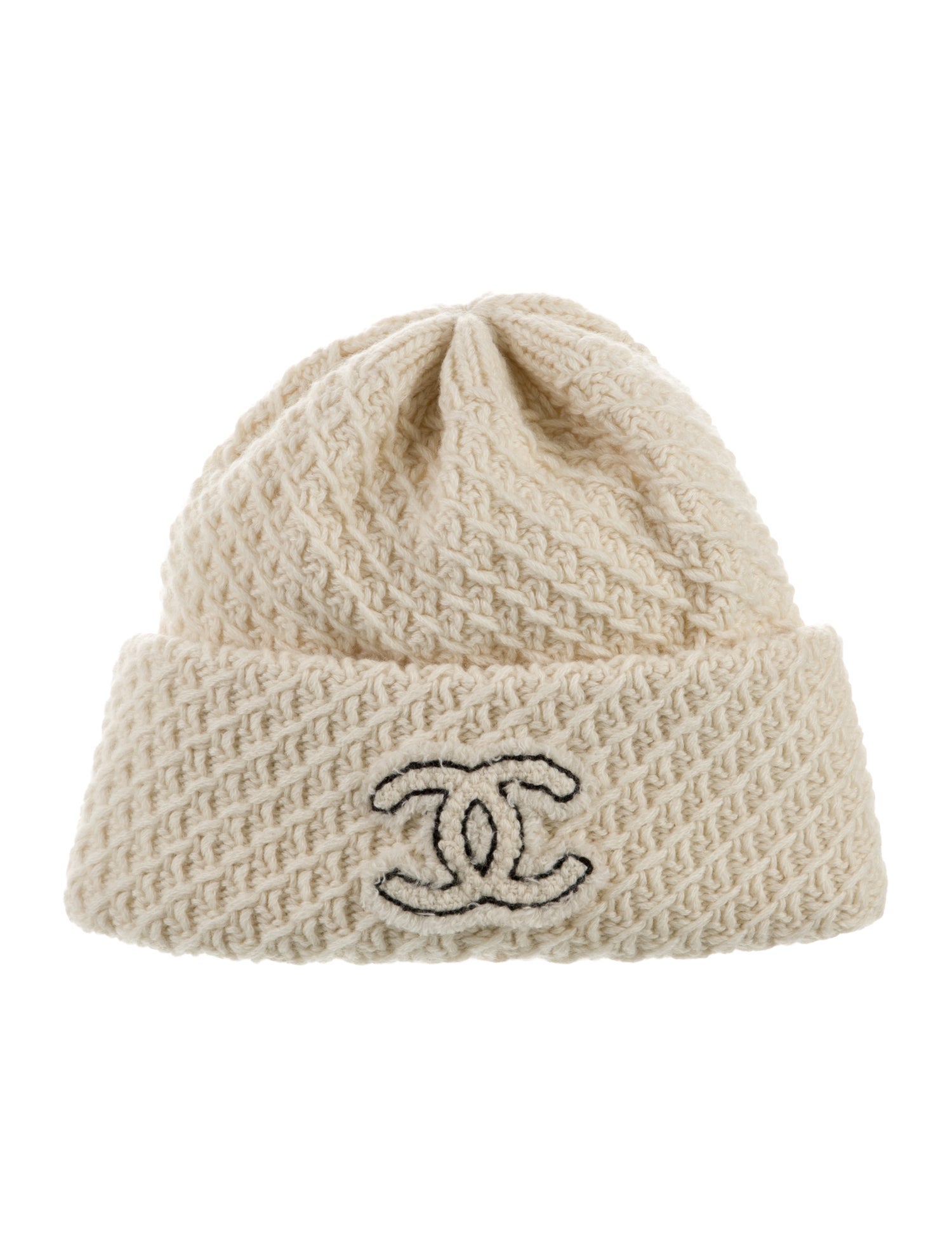 Chanel CC Cashmere Beanie w/Tags