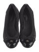 Chanel Interlocking CC Logo Leather Flats