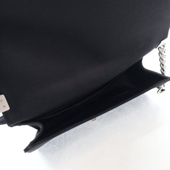 Chanel Interlocking CC Pearl Embellished Satin Boy