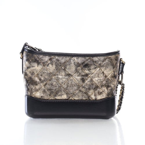 Chanel Interlocking CC Gabrielle Hobo Black Goatskin