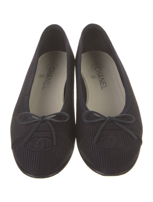 Chanel 2024 Interlocking CC Logo Ballet Flats