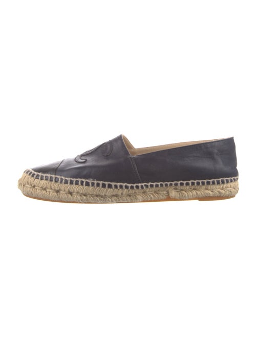Chanel Interlocking CC Logo Lambskin Espadrilles