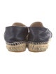 Chanel Interlocking CC Logo Lambskin Espadrilles