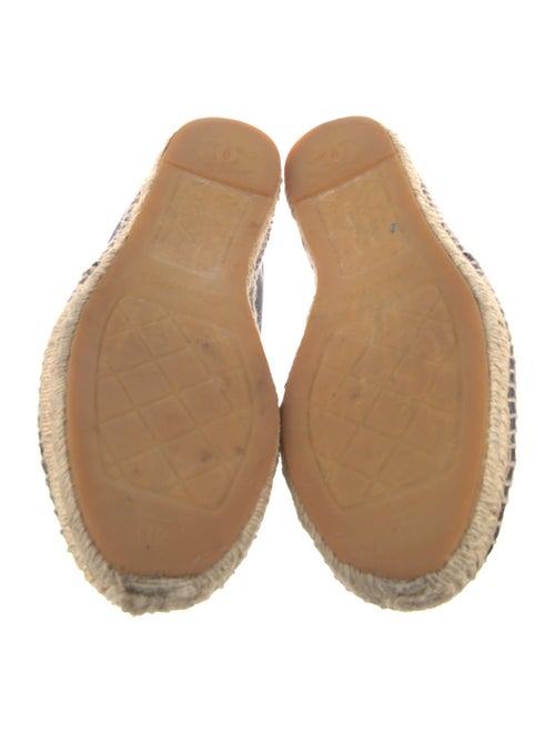Chanel Interlocking CC Logo Lambskin Espadrilles