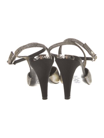 Chanel Colorblock Pattern Slingback Pumps