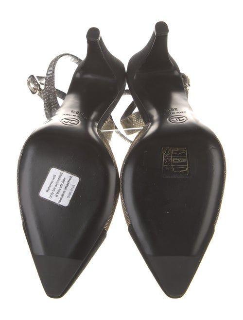 Chanel Colorblock Pattern Slingback Pumps