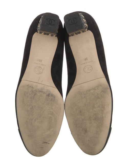 Chanel Interlocking CC Logo Suede Pumps