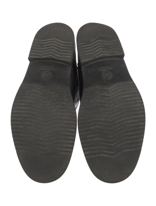 Chanel 2014 Interlocking CC Logo Combat Boots