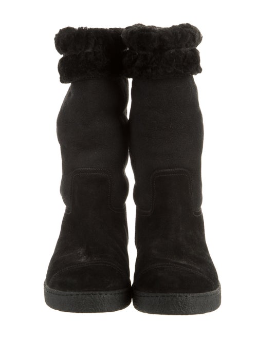 Chanel 2016 Interlocking CC Logo Snow Boots