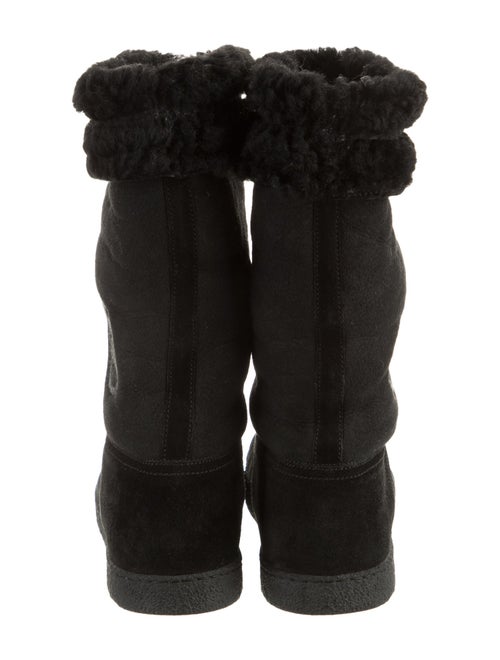 Chanel 2016 Interlocking CC Logo Snow Boots