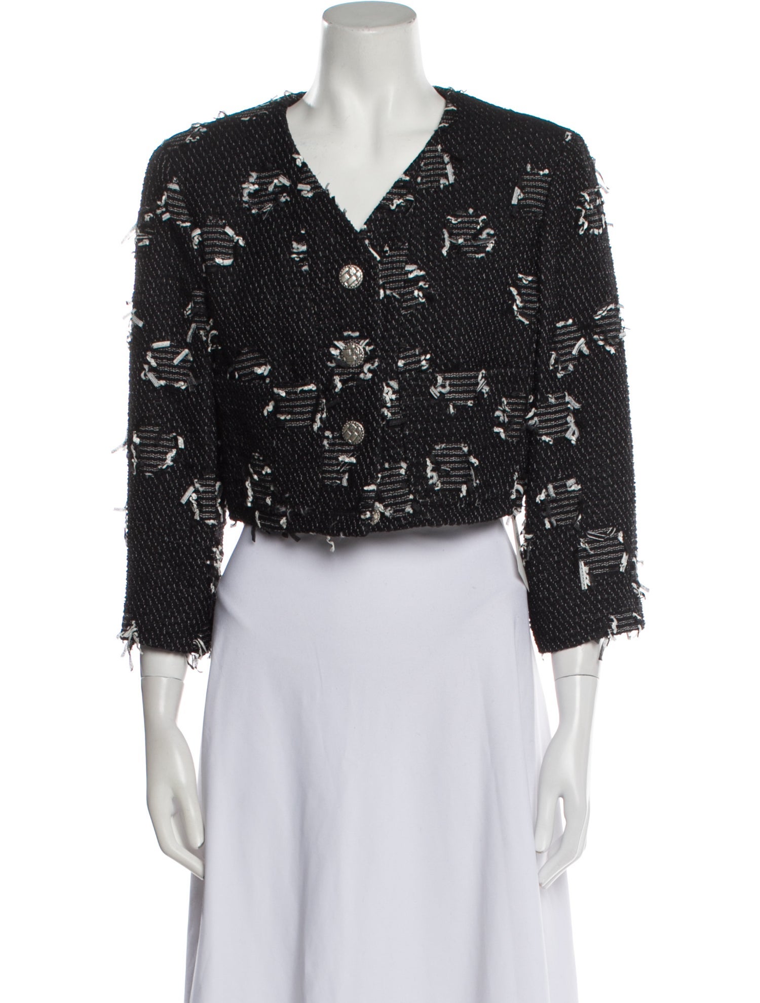 Chanel 2015 Tweed Pattern Evening Jacket