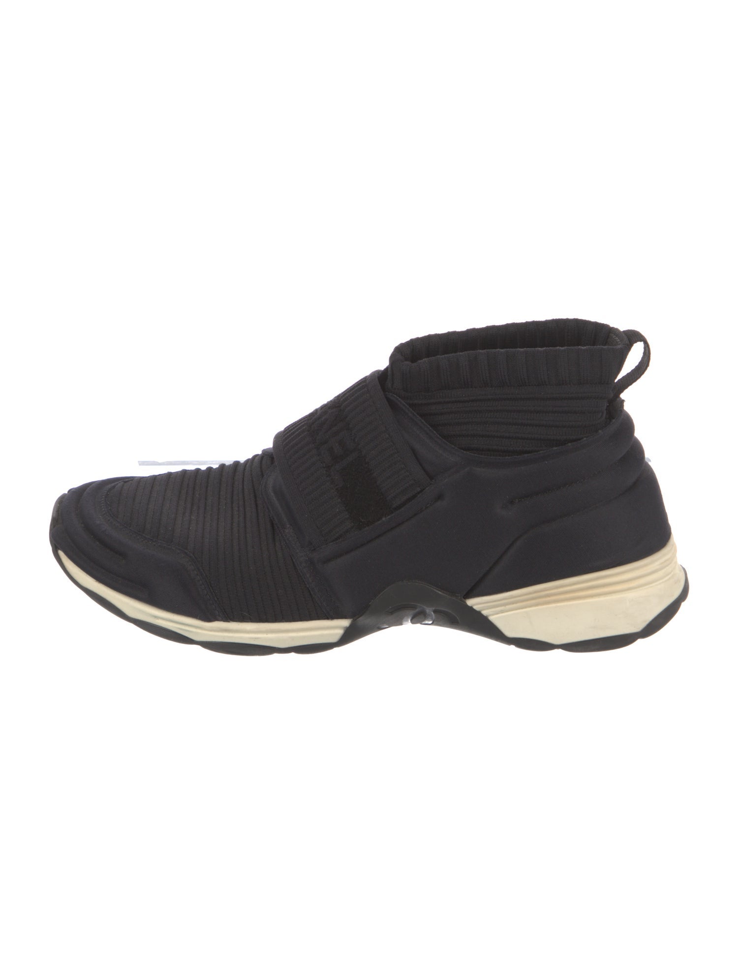 Chanel Interlocking CC Logo Nylon Sock Sneakers