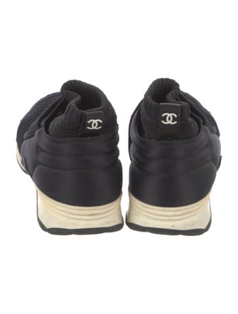 Chanel Interlocking CC Logo Nylon Sock Sneakers