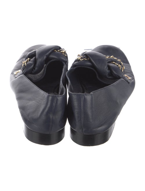 Chanel Interlocking CC Logo Leather Loafers