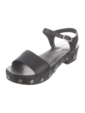 Chanel 2016 Interlocking CC Logo Sandals