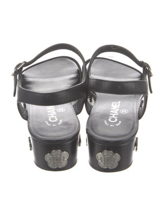 Chanel 2016 Interlocking CC Logo Sandals