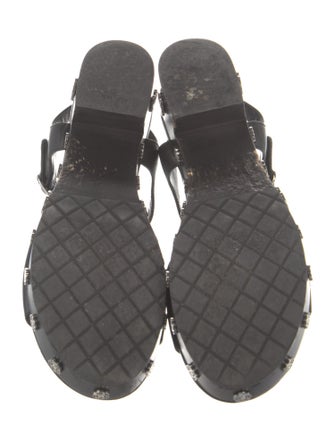 Chanel 2016 Interlocking CC Logo Sandals