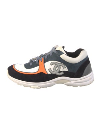Chanel Interlocking CC Logo Nylon Sneakers