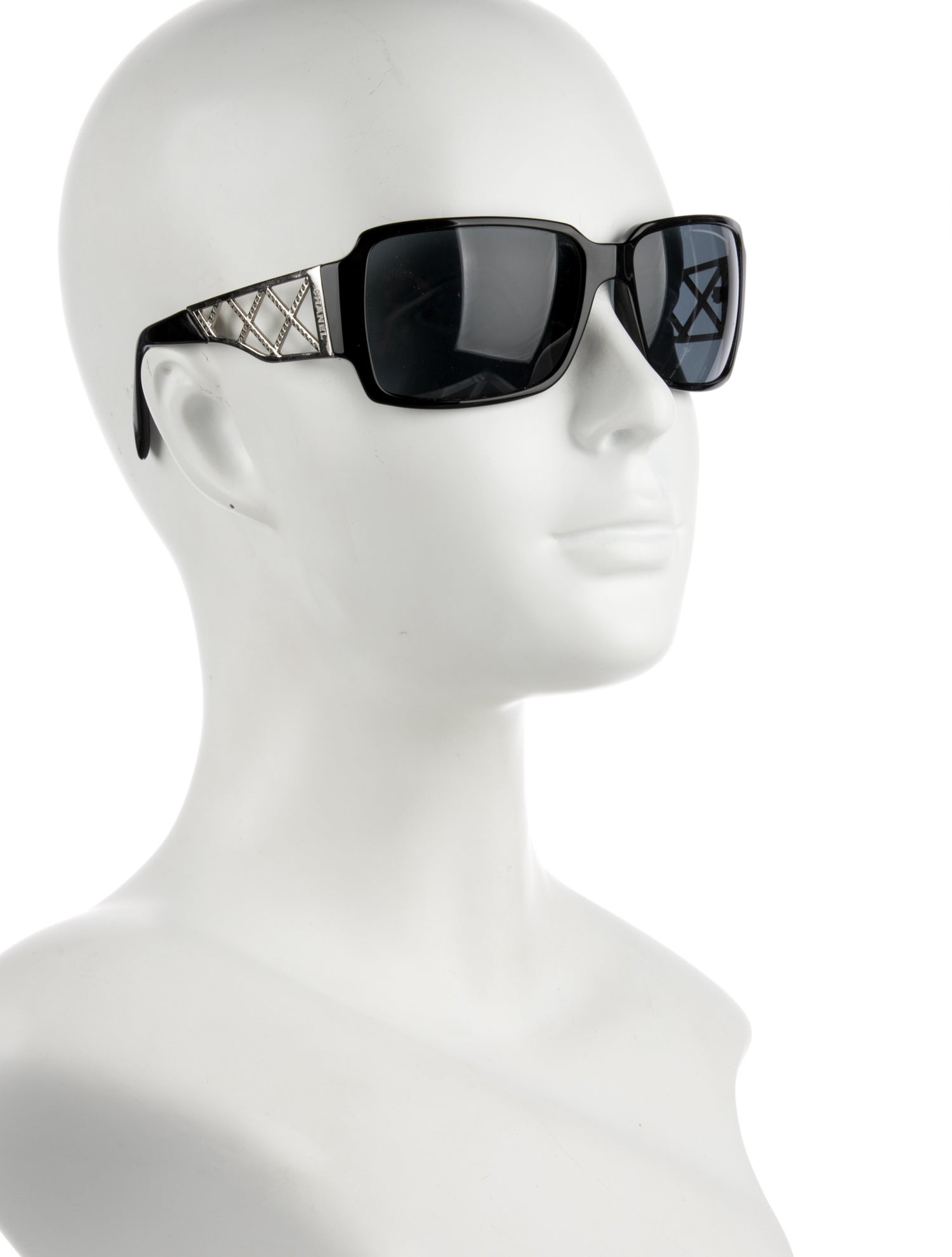 Chanel Interlocking CC Logo Square Sunglasses