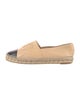 Chanel Interlocking CC Logo Lambskin Espadrilles