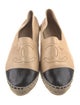 Chanel Interlocking CC Logo Lambskin Espadrilles