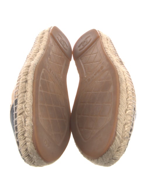 Chanel Interlocking CC Logo Lambskin Espadrilles