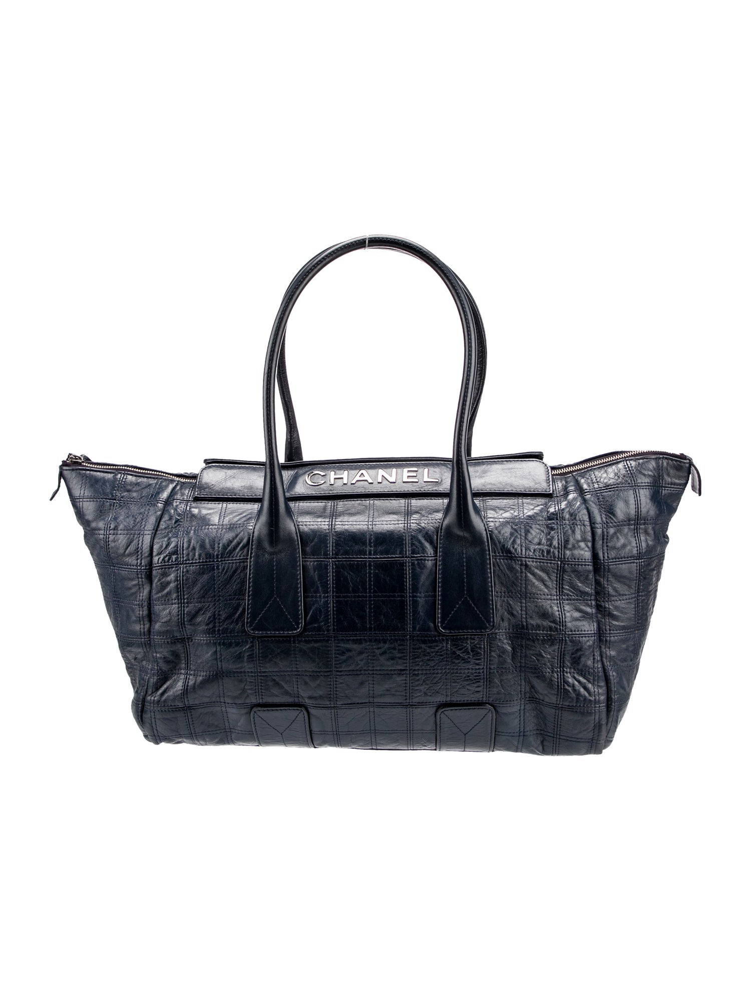 Chanel Square Quilt LAX Shopping Tote