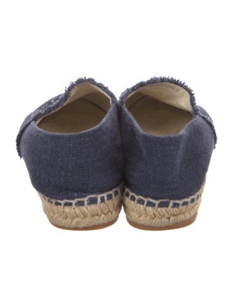 Chanel Interlocking CC Logo Denim Espadrilles