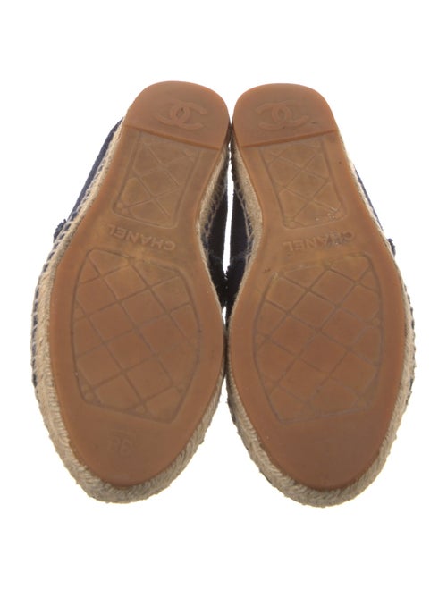 Chanel Interlocking CC Logo Denim Espadrilles
