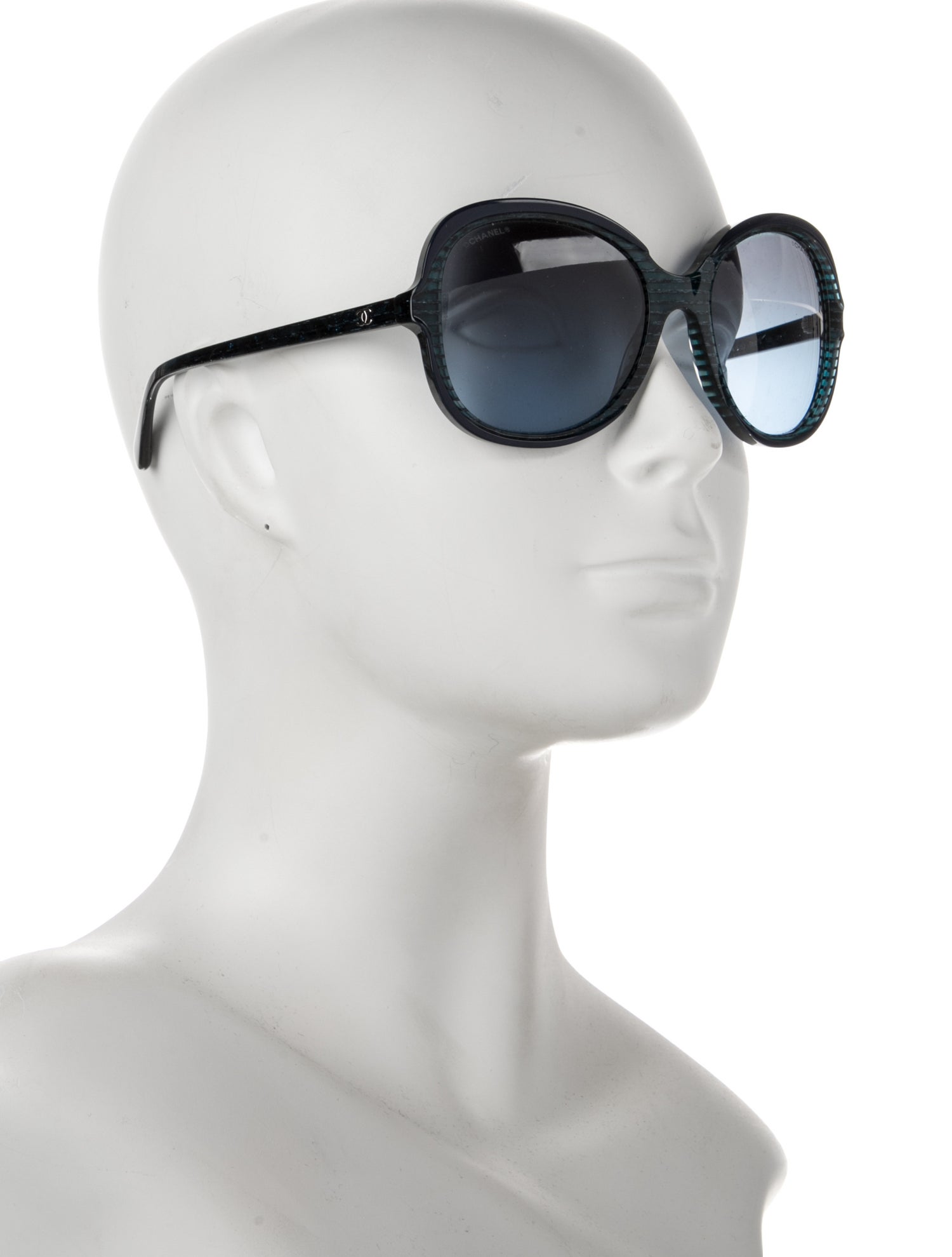 Chanel Interlocking CC Logo Oversize Sunglasses