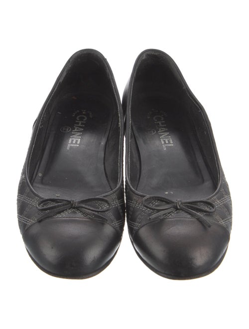 Chanel 2014 Interlocking CC Logo Ballet Flats