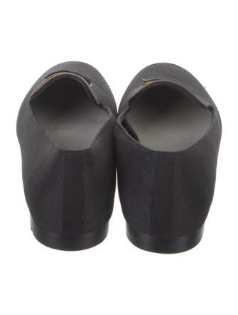 Chanel Interlocking CC Logo Canvas Loafers