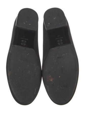 Chanel Interlocking CC Logo Canvas Loafers