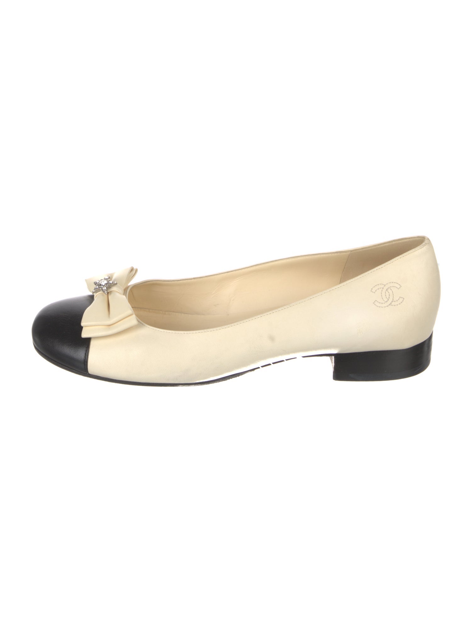 Chanel 2015 Interlocking CC Logo Flats