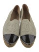 Chanel Interlocking CC Logo Leather Espadrilles