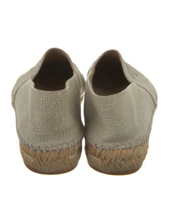 Chanel Interlocking CC Logo Leather Espadrilles