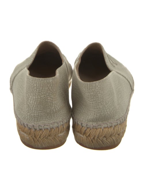 Chanel Interlocking CC Logo Leather Espadrilles