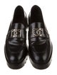 Chanel Interlocking CC Logo Leather Loafers