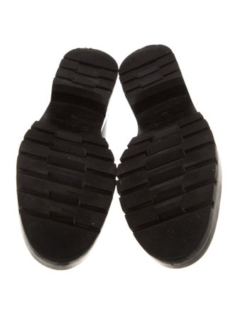 Chanel Interlocking CC Logo Leather Loafers