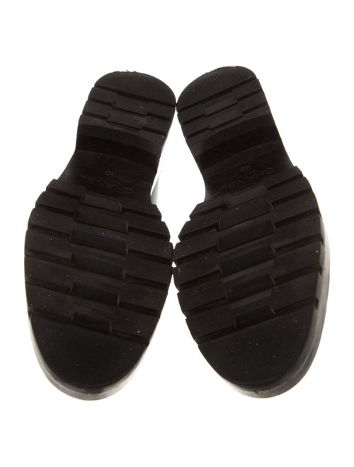 Chanel Interlocking CC Logo Leather Loafers