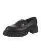 Chanel Interlocking CC Logo Leather Loafers