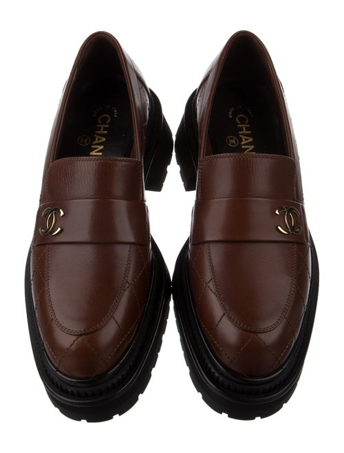 Chanel 2024 Interlocking CC Logo Loafers