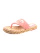 Chanel 2022 Interlocking CC Logo Flip Flops