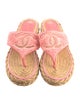 Chanel 2022 Interlocking CC Logo Flip Flops