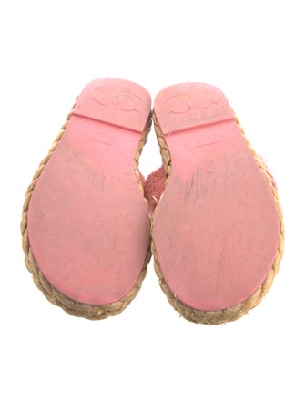 Chanel 2022 Interlocking CC Logo Flip Flops