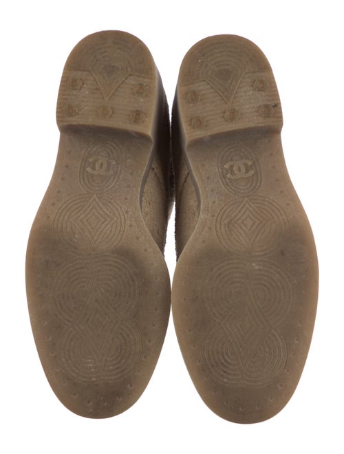 Chanel 2016 Interlocking CC Logo Lace-Up Boots