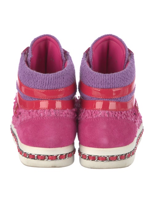 Chanel 2020 Interlocking CC Logo Wedge Sneakers