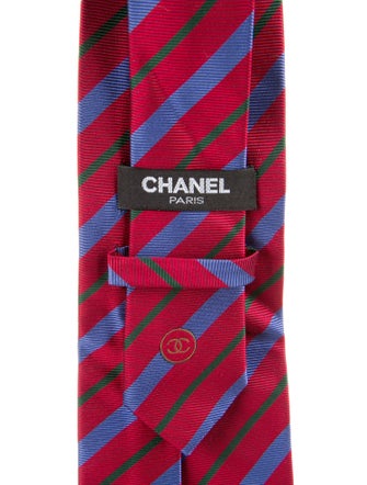 Chanel Silk Printed Tie